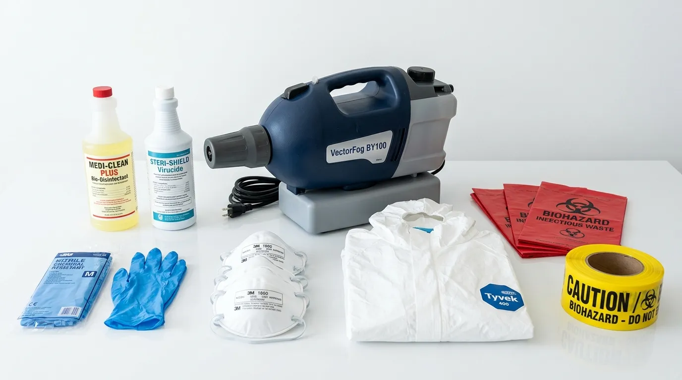 Professional biohazard remediation crew working in Auburn Gresham